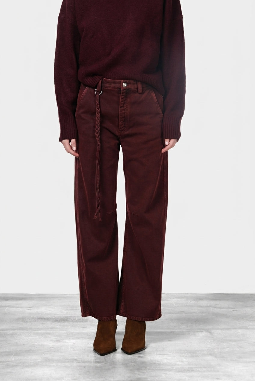 Valerie Chinohose für Damen aus Twill mit balloon fit ①
