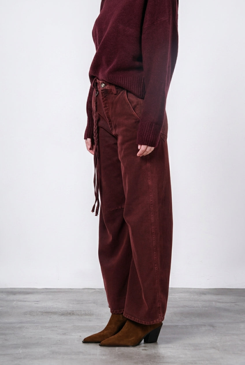 Valerie Chinohose für Damen aus Twill mit balloon fit ①
