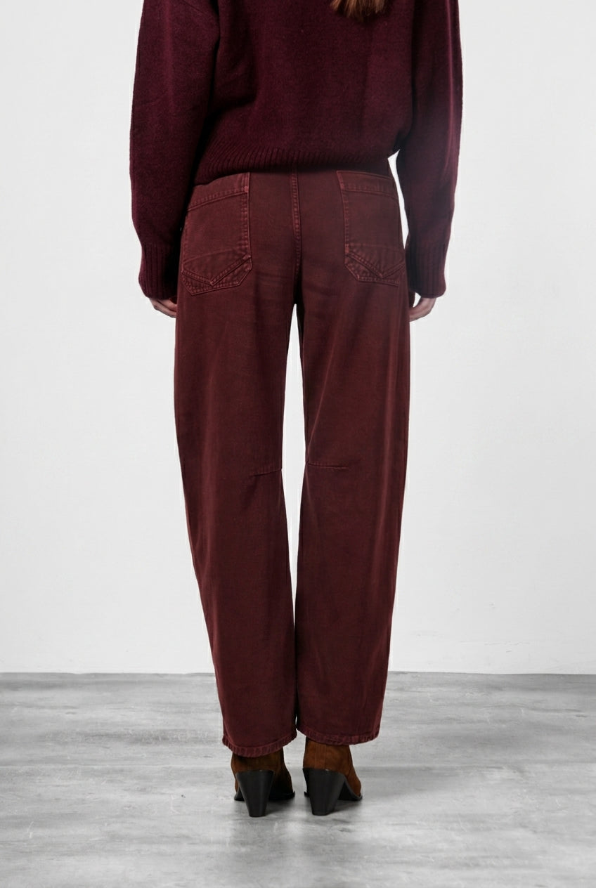 Valerie Chinohose für Damen aus Twill mit balloon fit ①
