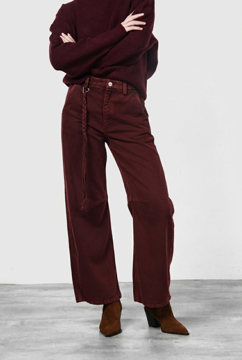 Valerie Chinohose für Damen aus Twill mit balloon fit ①
