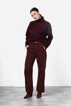 Valerie Chinohose für Damen aus Twill mit balloon fit ①
