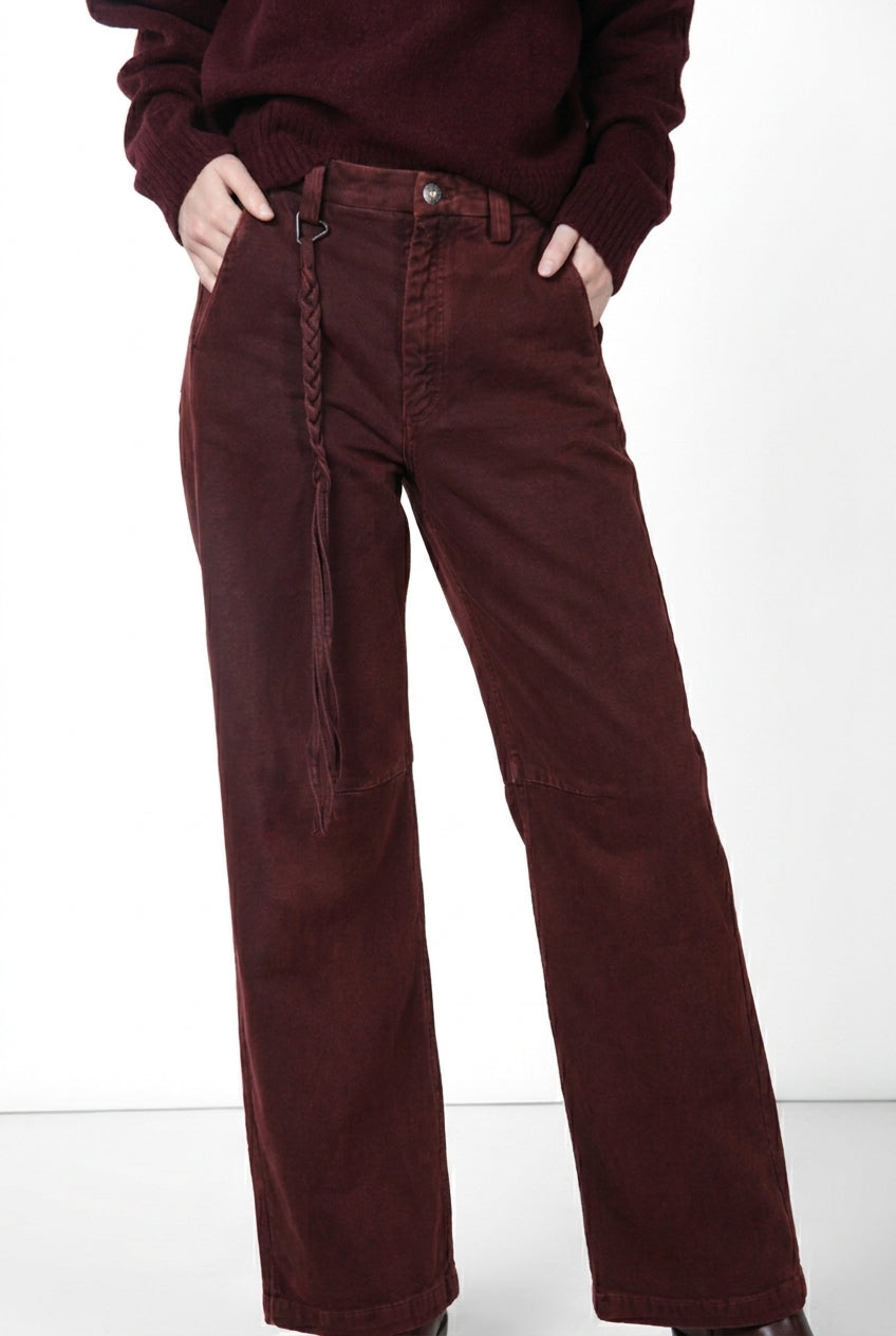 Valerie Chinohose für Damen aus Twill mit balloon fit ①
