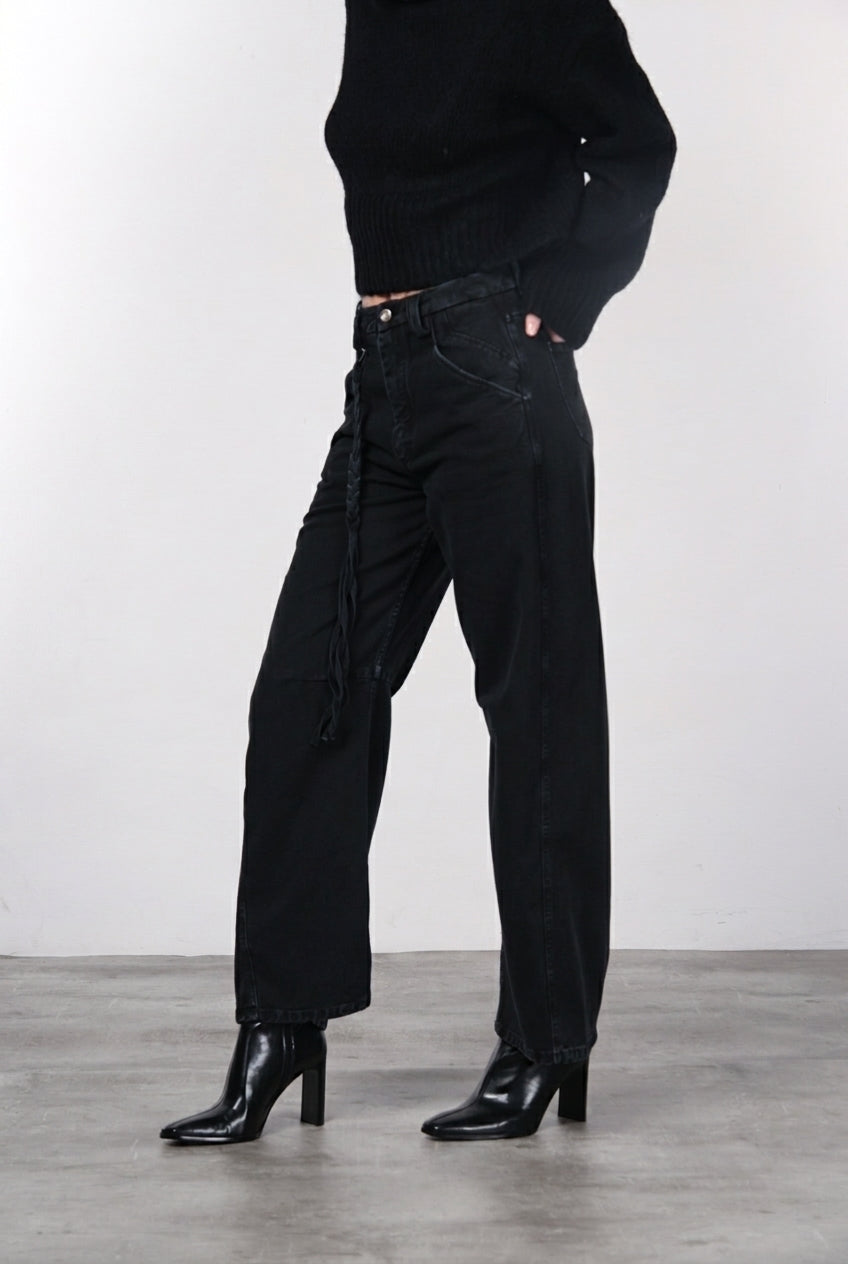 Veronique pantalone chino donna in twill balloon fit