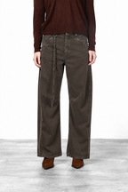 Veronique pantalon chino femme en twill balloon fit ①
