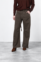 Veronique pantalon chino femme en twill balloon fit ①