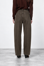 Veronique pantalon chino femme en twill balloon fit ①