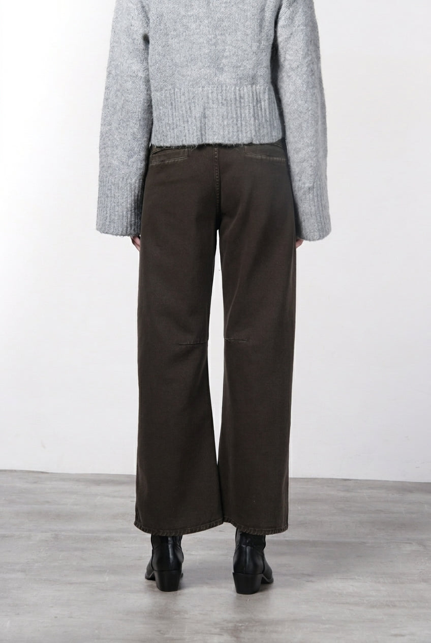 Venice Chinohose für Damen aus Twill mit balloon fit ①