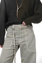 Venice Chinohose für Damen aus Twill mit balloon fit ①