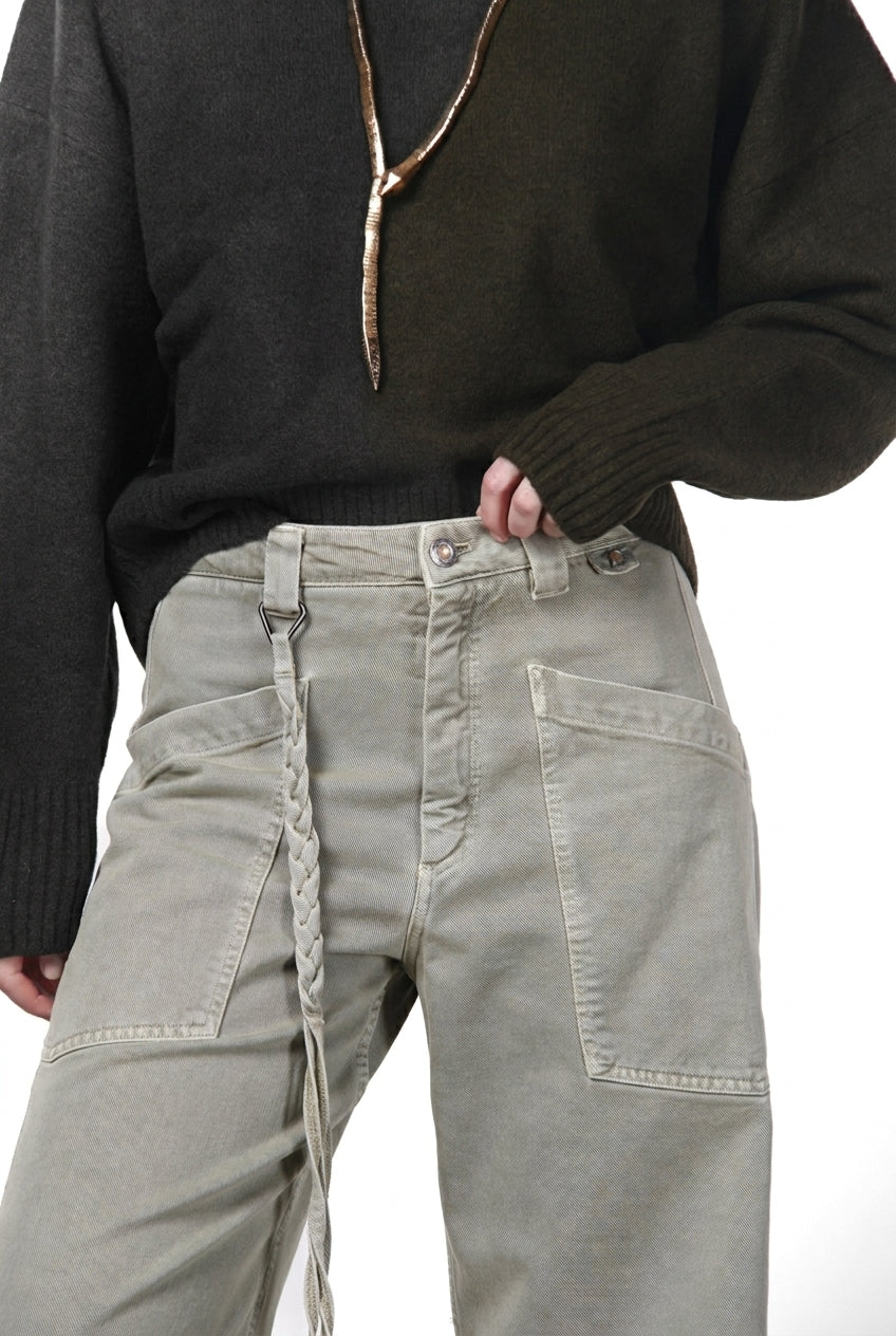 Venice Chinohose für Damen aus Twill mit balloon fit ①