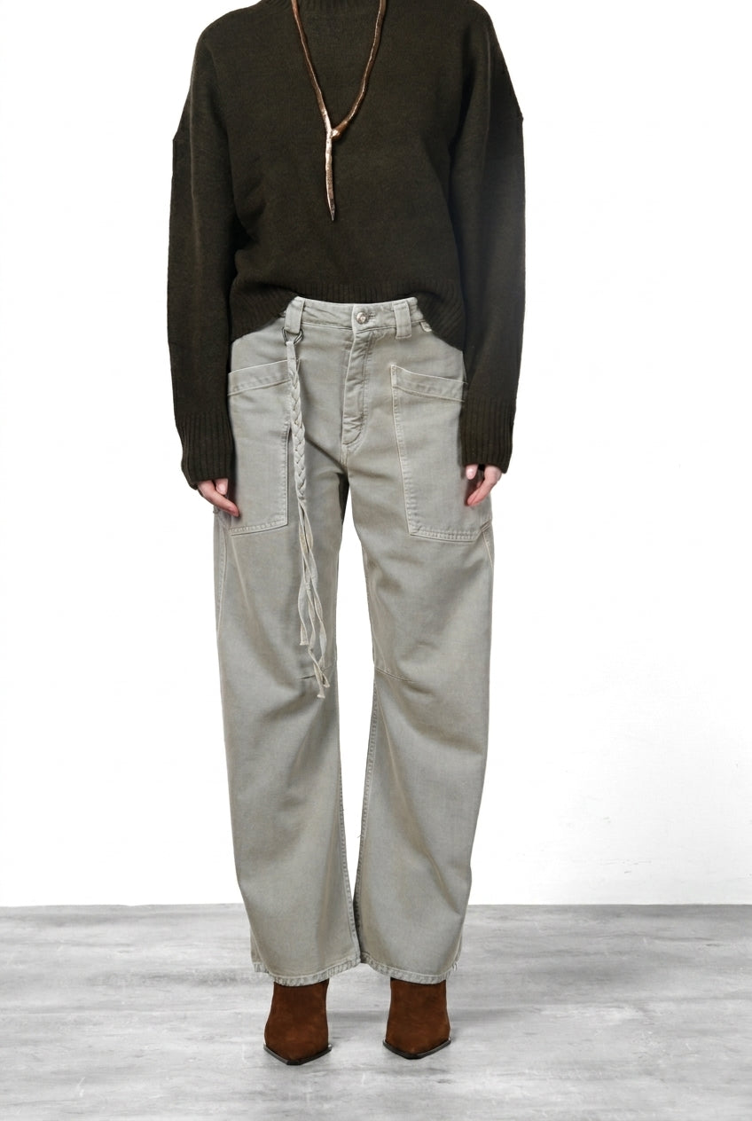 Venice Chinohose für Damen aus Twill mit balloon fit ①