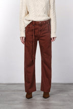 Violette women’s chino pants in twill with balloon fit ①
