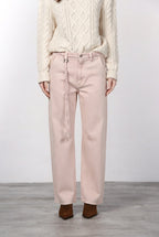 Virginie women’s chino pants in twill with balloon fit ①
