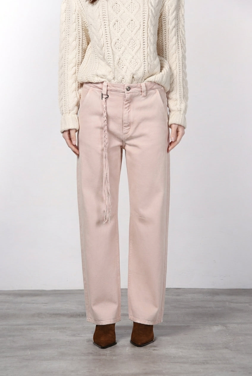Virginie women’s chino pants in twill with balloon fit ①
