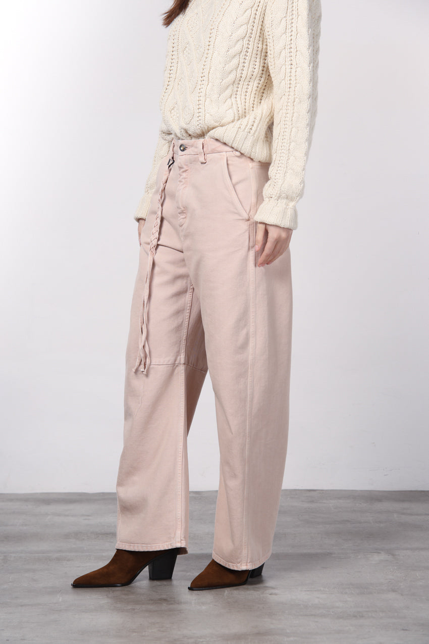 Virginie women’s chino pants in twill with balloon fit ①
