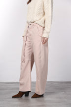 Virginie women’s chino pants in twill with balloon fit ①
