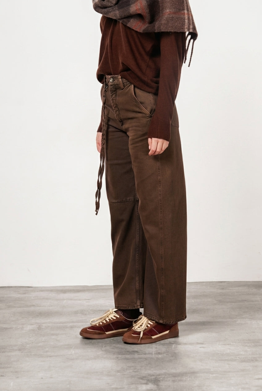 Virginie Chinohose für Damen aus Twill mit balloon fit ①
