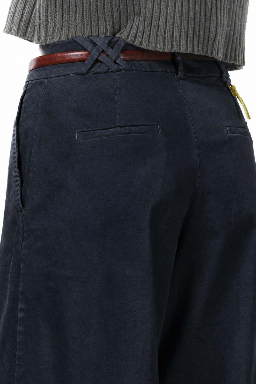 New York Wide Damen-Chinohose aus Satin, Wide Leg