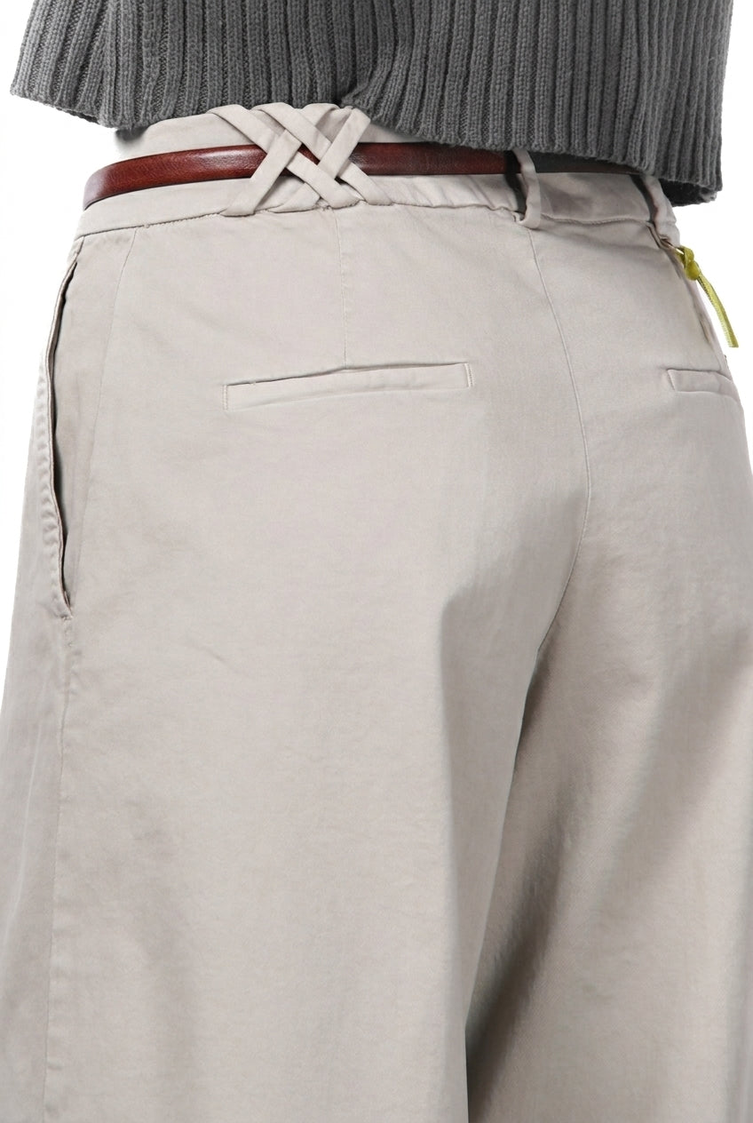 New York Wide pantalon chino femme en satin, wide leg
