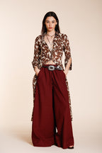 Portofino Damen Chino-Jogger-Hose aus leichtem Leinen und Baumwollcanvas wide leg