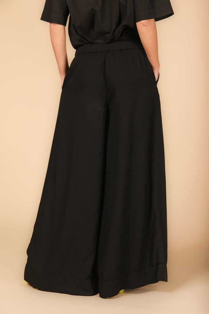 Image 4 de pantalon chino pour femme, modèle Portofino en noir, fit relaxed de Mason's