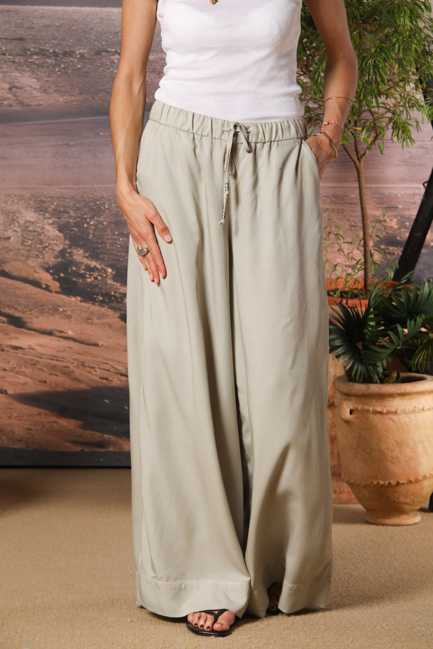Portofino pantalon chino femme en modal wide leg