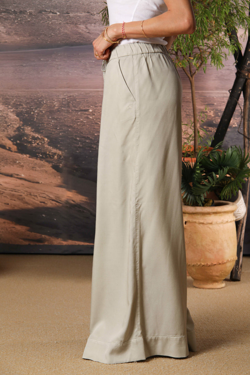 Portofino women's chino trousers in modal wide leg