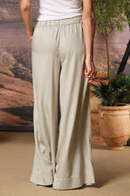 Portofino women's chino trousers in modal wide leg