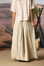 Portofino women's chino trousers in modal wide leg
