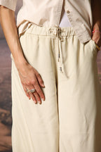 Portofino women's chino trousers in modal wide leg
