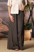 Portofino women's chino trousers in modal wide leg 