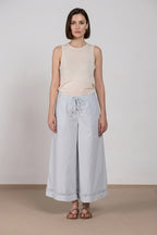 Portofino Cropped Hose Chino Jogger Damen aus Popeline wide leg