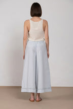 Portofino Cropped Hose Chino Jogger Damen aus Popeline wide leg