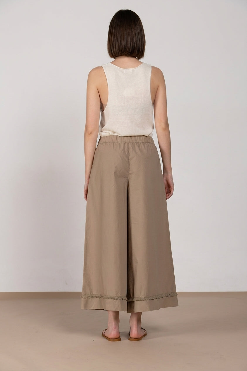 Portofino Cropped Hose Chino Jogger Damen aus Popeline wide leg
