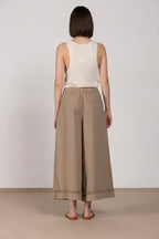 Portofino Cropped Hose Chino Jogger Damen aus Popeline wide leg