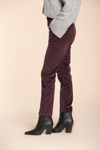 Foto 3 New York Slim pantalone chino donna in velluto a coste slim fit