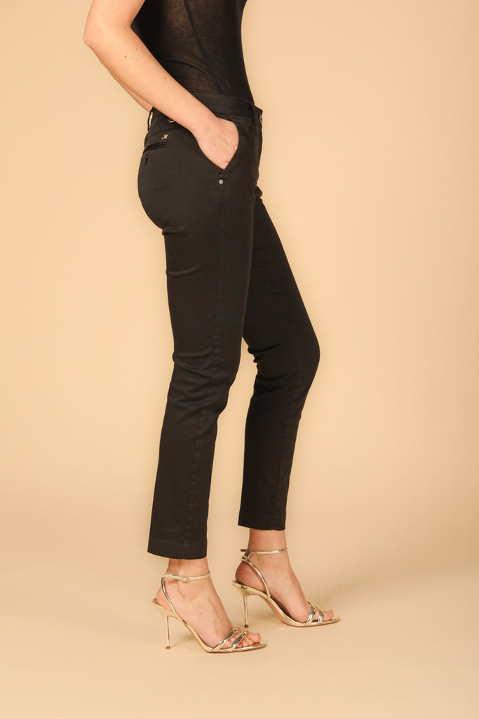 Image 3 de pantalon chino pour femme, modèle New York, en noir fit slim de Mason's