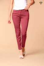 New York Slim pantalone chino donna in raso stretch slim fit ①
