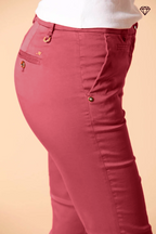 New York Slim pantalone chino donna in raso stretch slim fit ①