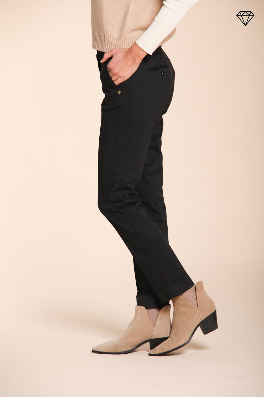 New York Slim pantalon chino femme en satin slim fit ①