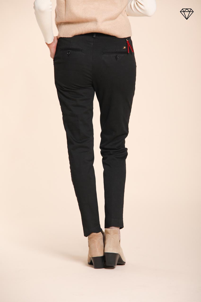 New York Slim pantalon chino femme en satin slim fit ①