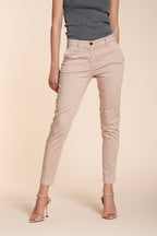 New York Slim pantalon chino femme en satin stretch slim fit ①