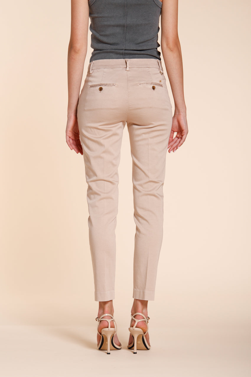 New York Slim pantalon chino femme en satin stretch slim fit ①