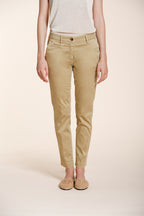 New York Slim women's chino pants in stretch satin slim fit ①