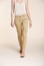 New York Slim women's chino pants in stretch satin slim fit ①
