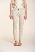 New York Slim pantalone chino donna in raso stretch slim fit ①
