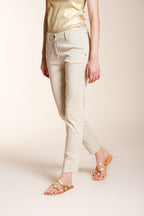 New York Slim pantalone chino donna in raso stretch slim fit ①