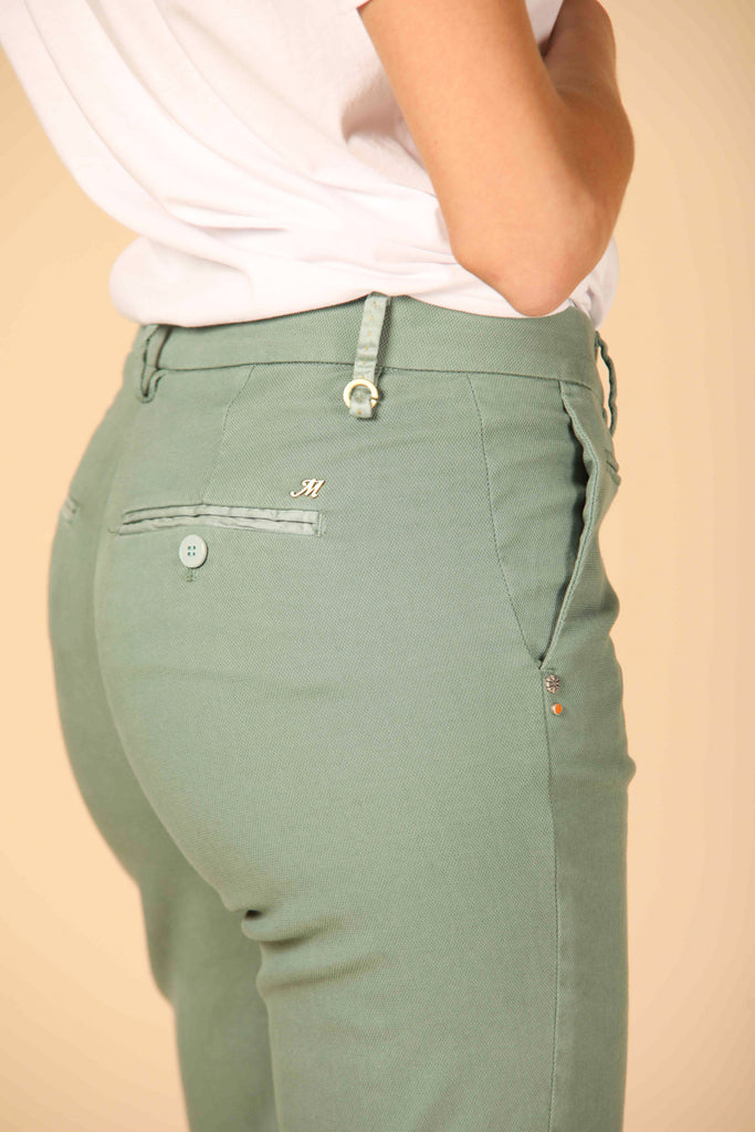 Image 4 de Pantalon chino pour femme modèle New York Trumpet de Mason's en vert menthe, fit slim