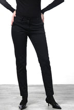 New York Slim Chinohose für Damen aus Satin mit slim fit ①