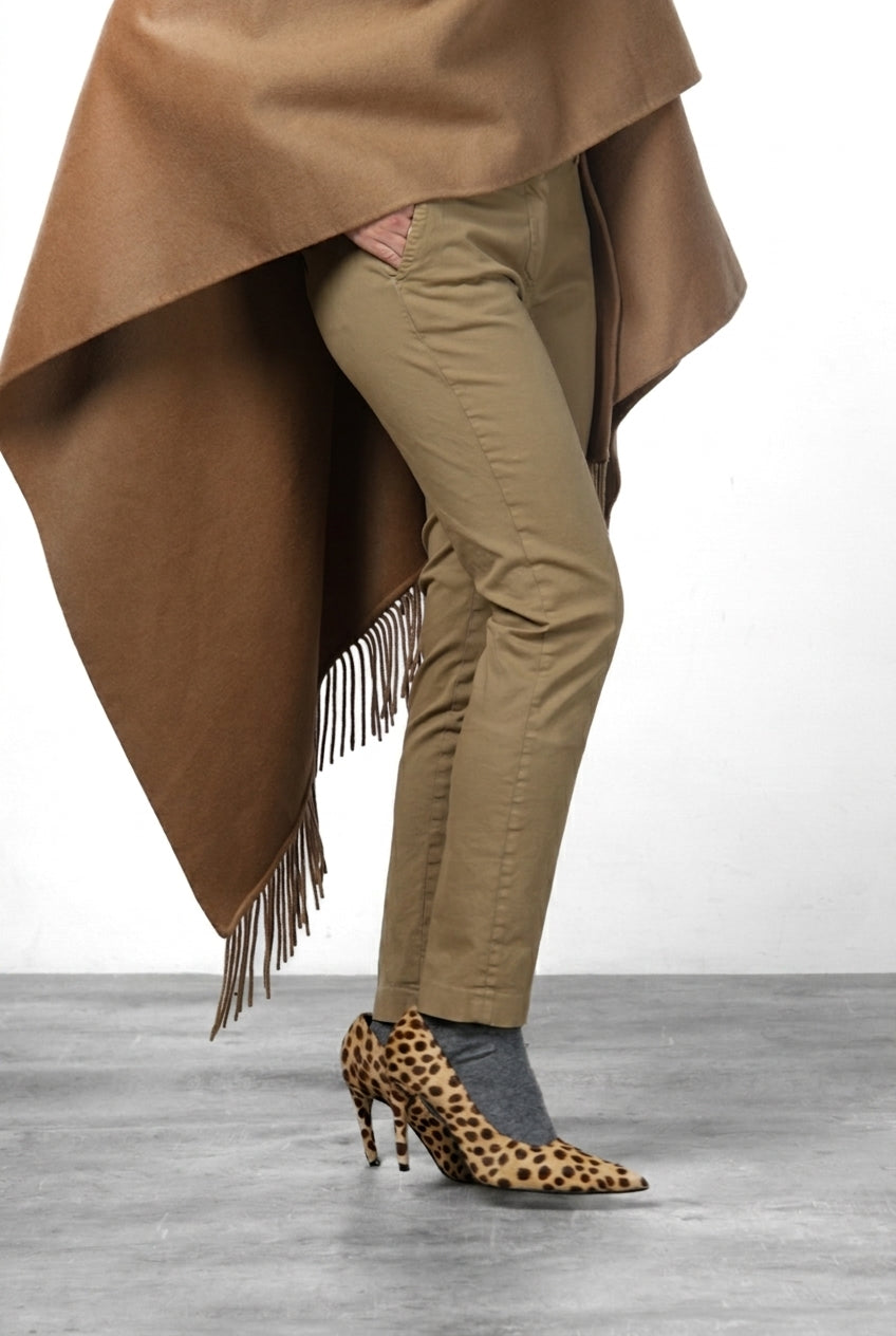 New York Slim pantalon chino femme en satin slim fit ①