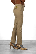 New York Slim pantalon chino femme en satin slim fit ①